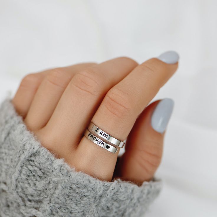 Silver I Am Enough™ Ring
