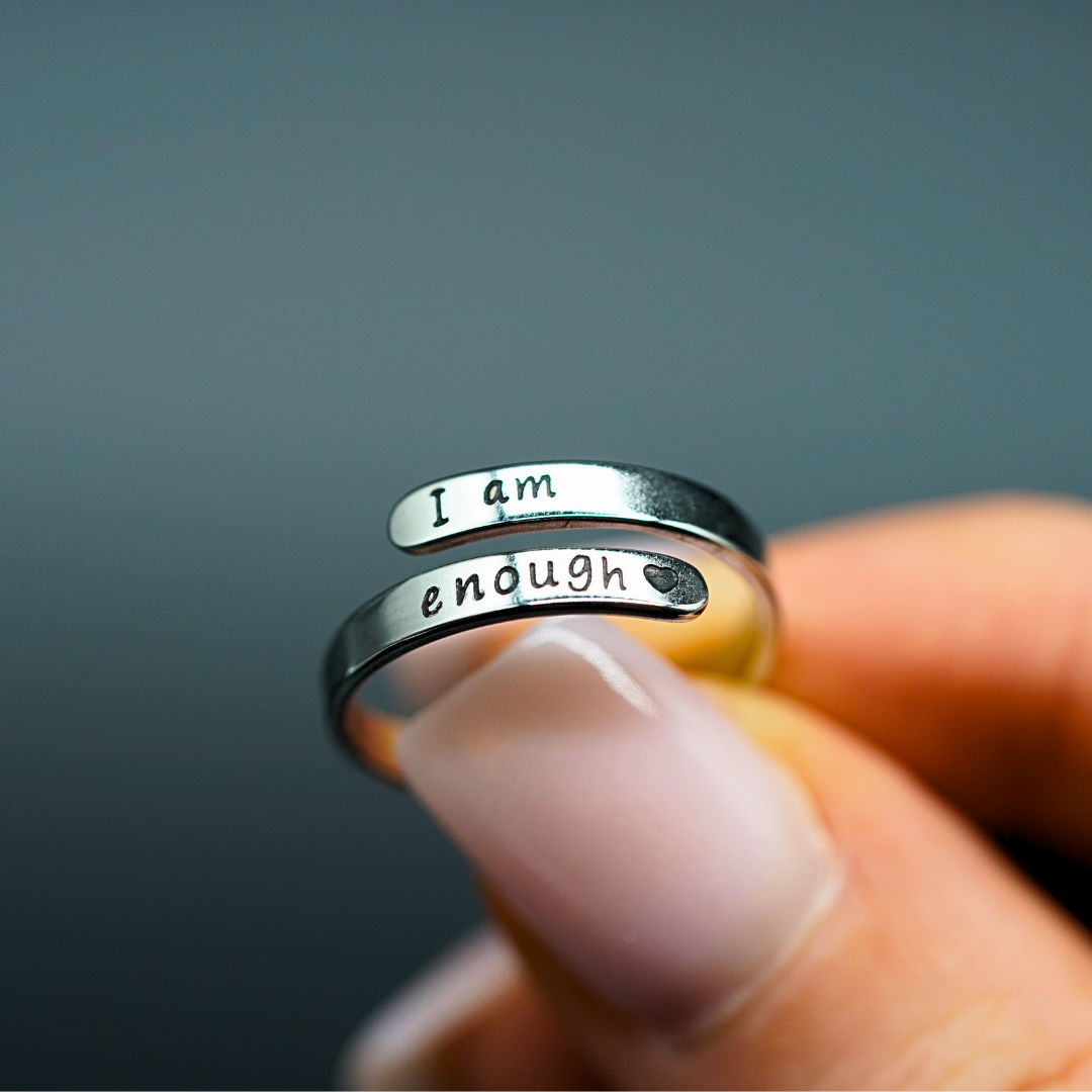 Silver I Am Enough™ Ring
