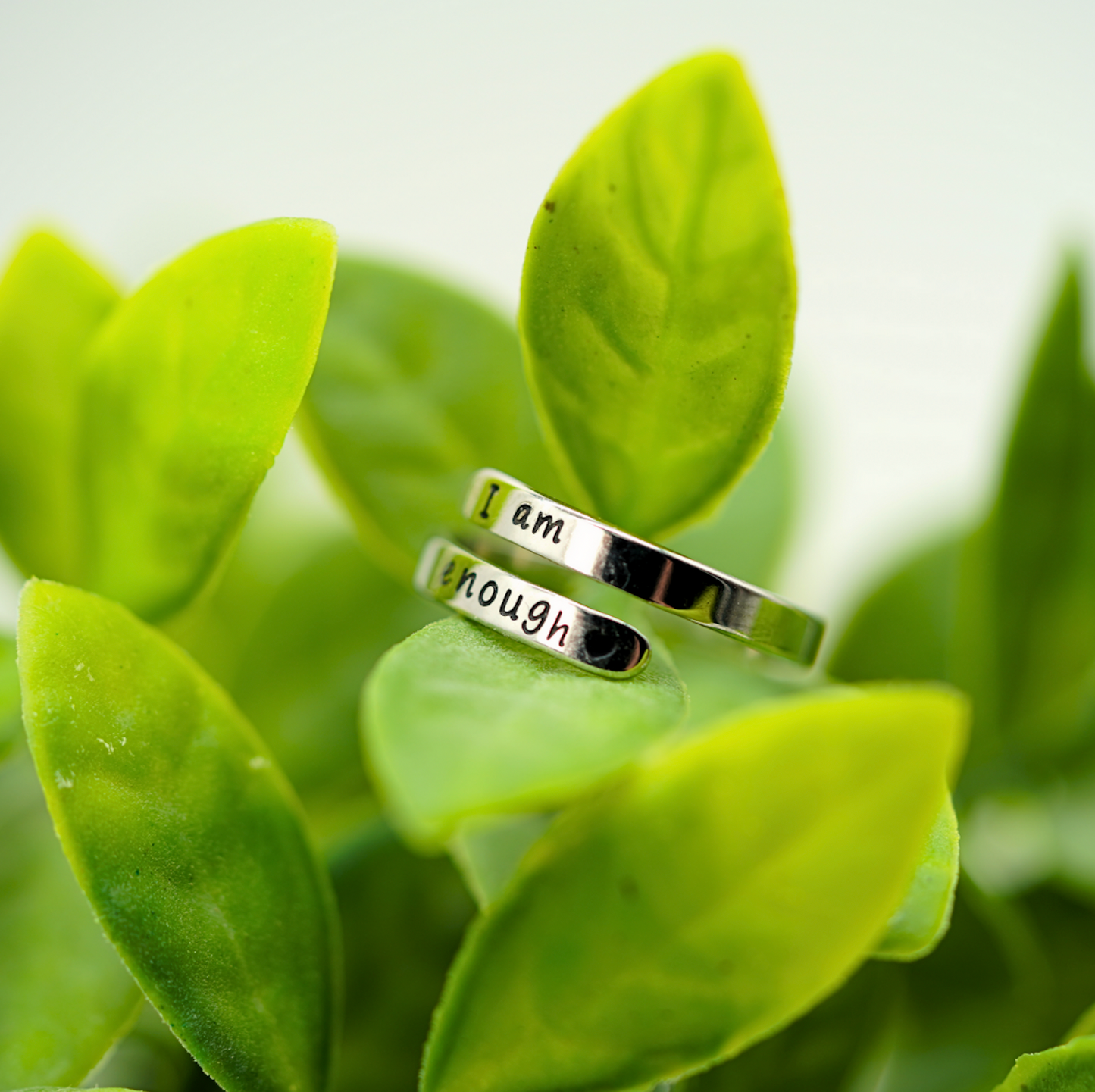Silver I Am Enoughβ’ Ring